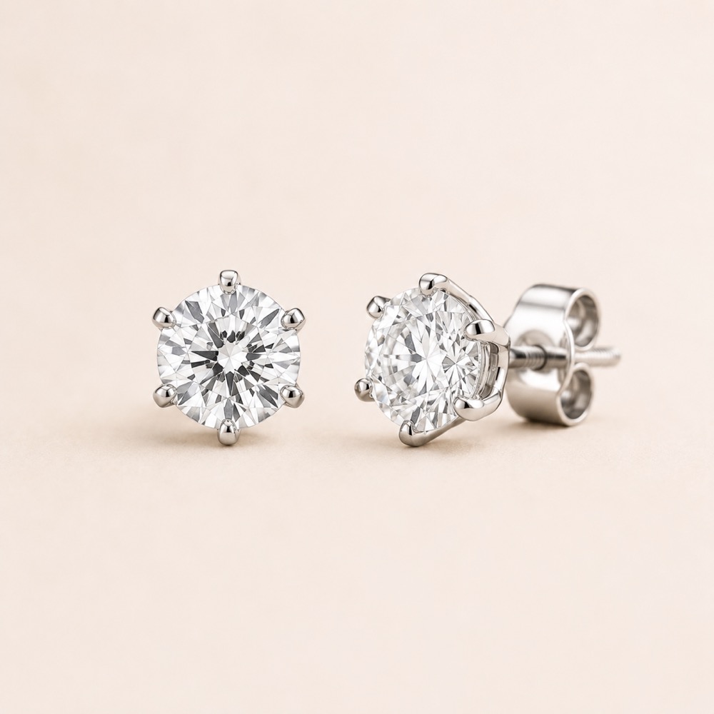 Blue Nile Lab-Grown Diamond Stud Earrings